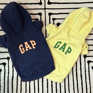 GAP Dog Navy and Yellow Hoodie